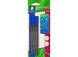 Staedtler Fineliner Triplus Blau 4Er-Set Al Dettaglio