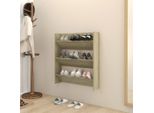 The Living Store Scarpiera A Muro Rovere Sonoma 80X18X90 Cm Materiale Legno