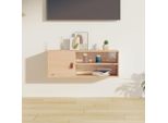 The Living Store Armadio A Muro 80X30X30 Cm In Legno Di Pino Massiccio