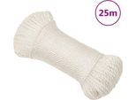 The Living Store Corda Da Lavoro Bianca 3 Mm 25 M Polipropilene
