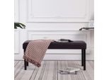 The Living Store Panca 106 Cm In Pelle Finta Marrone