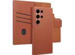 Custodia Samsung Galaxy S24 Ultra - Vera Pelle - Accezz Flip Cover/2 In 1 Case - Marrone