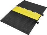 Rampa Di Protezione Per Cavi A 5 Canali Ponte Per Cavi Ada - Ponte Per Tubi Di Gomma - 114,5 X 80 X 5 Cm - Protezione Antiribaltamento 10000 Kg (Per Asse) - Rampa Per Cavi Con Capacità Di Carico - Design Antiscivolo - Ideale Per I Parcheggi.