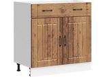 Vidaxl Base Da Cucina Lucca In Legno Di Recupero