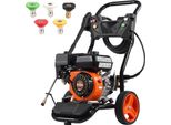 Idropulitrice A Benzina - 3950 Psi - 10 L/Min - 2,6 Gpm - Set Di 5 Ugelli - Perfetta Per Auto E Moto