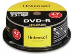 Intenso - 25 X DVD-R (G) - 4.7 Gb 16X - Mit Tintenstrahldrucker Bedruckbare OberfläChe - Spindel