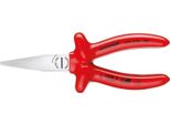 Pinze A Becchi Piatti Din ISO5745 Vde A Ganasce Lunghe Con Superfici Di Presa Seghettate 160 Mm Cromo