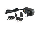 Goobay 53996 Alimentatore Universale 3 V - 12 V, 1 A, Nero, 1,8 M - Incl. 1 Usb E 8 Adattatori Dc - Max. 12 W E 1 A