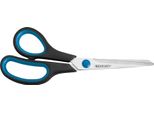 Westcott E-30282 00 Forbici Easy Grip, Per Mancini, In Acciaio Inox, Curve, Asimmetriche, Blu/Sw, 21 Cm