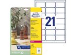 Avery Zweckform Etichette Trasparenti, 63,5 X 38,1 Mm