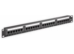 Goobay 93866 Pannello Patch Cat 6 Da 19 Pollici (48,3 Cm), 24 Porte, (1 U), Nero - Utp Non Schermato, Nero