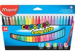 Penne In Fibra Maped Color'peps, Confezione Da 24 Pezzi