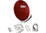 Fuba Daa 780 R Antenna Satellitare In Alluminio Rosso 74X84 Cm - (Risultato Del Test: Eccellente)* - Antenna Satellitare/Parabola Satellitare Con Doppio Braccio Di Supporto, Supporto Lnb In Alluminio Pressofuso