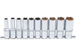 Bgs Set Di Chiavi A Bussola Esagonali A Trazione Profonda A Trazione Quadrata 12,5 Mm (1/2") Pollici Dimensioni 10 Pezzi - 2435"