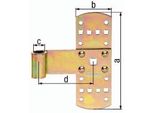 Cinghia Trasversale L.50Mm L.140X50Mm S.2Mm Sta Galv.Giallo Zincato Gah