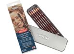 Pastelli Artistici Derwent Coloursoft, 6 Pezzi In Scatola Di Metallo