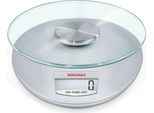 Soehnle 65856 Bilancia Da Cucina Digitale Roma Silver Display Digitale (Lcd) Con Funzionamento A Pulsante - Graduazione Di 1 G - Massima