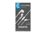 Cellularline 35895 Cuffie Cablate In Ear Chiamate/Musica Bianco