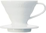 Hario VDC-01W Portafiltro Caffè V60, Porcellana, V01, Bianco