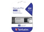 Verbatim Store 'N' Go Secure Pro - Chiavetta Usb - Crittografata - 64 Gb - Usb 3.0