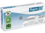 Rapid - Graffette 23/6 Galv Standard 1000Pz | Scatola A 1000 Pezzi | 10 Pezzi