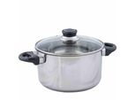 Karl KrüGer Denver 101020EN Casseruola In Acciaio Inox A Induzione Coperchio In Vetro