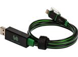 Realpower Realpower Usb A/Lightning 0,75M Nero, Verde