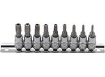 Bgs 2165 | Set Di Inserti Per Bit | 6,3 Mm (1/4") | Profilo A T (Per Torx) Con Foro T10 - T50 | 9 Pz."