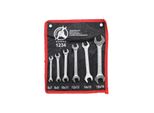 Set Di Chiavi Aperte Doppie | Sw 6 X 7 - 18 X 19 Mm | 6 Pz.