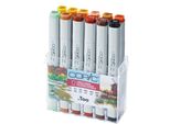 Set Di 12 Colori Autunnali Di Pennarelli Professionali Copic