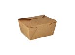 Papstar 85687 Papstar Lunch Box "Pure"", 750 Ml, Marrone"