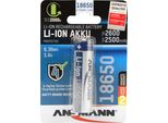 Ansmann 1307-0000 Ansmann Li-Ion 18650 2600Mah 3,6V Akku 9,36Wh 1307-0000