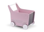 Childhome Carrello Portagiochi In Legno Rosa Wodstrw