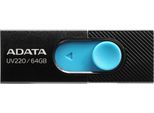 Adata Flash Disk 64GB UV220, Usb 2.0 Dash Drive, čErná/Modrá