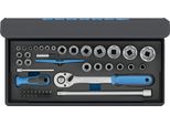 Gedore Tc 19-20-MU-10 Set Di Chiavi A Bussola 1/4"+1/2"" 52 Pezzi, 3085031"