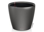 Fioriera Lechuza Classico Premium Ls 21 Antracite Metallizzato | Fioriera Con Sistema Di Irrigazione | Superficie Metallizzata | Ø 22 X 20 Cm | 16023