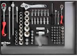 Gedore Red R22350000 Set Di Chiavi A Bussola 1/4"+1/2"" Ct Modulo 84 Pezzi, 3301681"