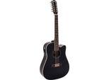 Dimavery DR-612 Chitarra Acustica 12 Corde, Nero