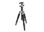 Mantona Light Traveller Treppiede Da Viaggio Nero Grigio