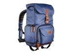 Mantona Photobackpack Luis Junior Blu Retrò Per Fotocamera Dslr Con Scomparto Per Tablet