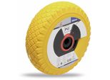 Bgs Technic Ruota Inpoliuretanoper Carrelli E Carrelli A Mano, Nero/Giallo Ø 260 Mm