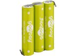Goobay 55581 3X Aaa (Micro) - 800 Mah, Verde - Etichetta A Saldare (Z), Batteria Al Nichel Idruro Metallico (Nimh), 3,6 V