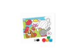 Puzzle Da Colorare Educa - Puzzle Da Colorare Con Animali Della Fattoria, 20 Pezzi