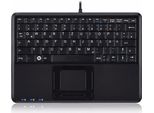Tastiera, Perixx PERIBOARD-510 H Plus, Usb, Super Mini Touchpad Keyboard, Con Hub Usb A 2 Vie, Layout Tastiera Fr