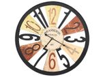 Vidaxl Orologio Da Parete In Metallo 60 Cm Multicolore