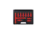 Set Di Bussole Vde | Azionamento Quadrato 12,5 Mm (1/2") | Profilo A T (Per Torx) T20 - T55 | 10 Pz."