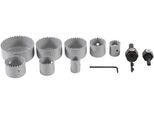 Bgs Technic Set Di Seghe A Tazza, 19...64 Mm, 11 Pezzi