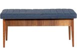 Skye Decor, Panca Vina Blu Scuro, Noce, Panche, Noce, 110 X 46 X 40 Cm