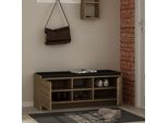 Skye Decor, Zulla- Zulla Hms, Scuro, Color Rovere, Scarpiera, 43X110X37 Cm, 100% Pannello Di Particelle Rivestito In Melamina