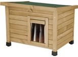 Kerbl 81564 Casetta Per Gatti Rustica, 57 X 45 X 43 Cm